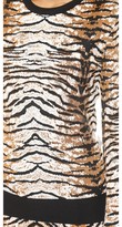 Thumbnail for your product : Torn By Ronny Kobo Shauna Tiger Jacquard Sweater