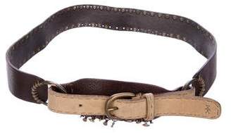 Henry Beguelin Studded Leather Belt