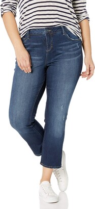 SLINK Jeans Women's Plus-Size Sheela Hi-Rise Straight