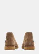 Thumbnail for your product : Gucci Suede Embroidered Appliqué Ankle Boots in Beige