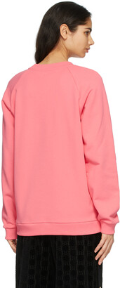 Balmain Pink & White Logo Sweatshirt