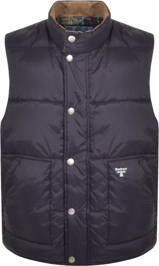 Barbour Beacon Baffle Gilet Navy ShopStyle Jackets