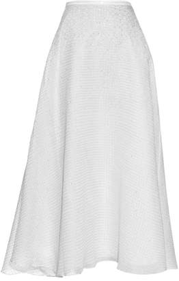 Thierry Colson Ikat Chanderi badla-embroidery A-line skirt