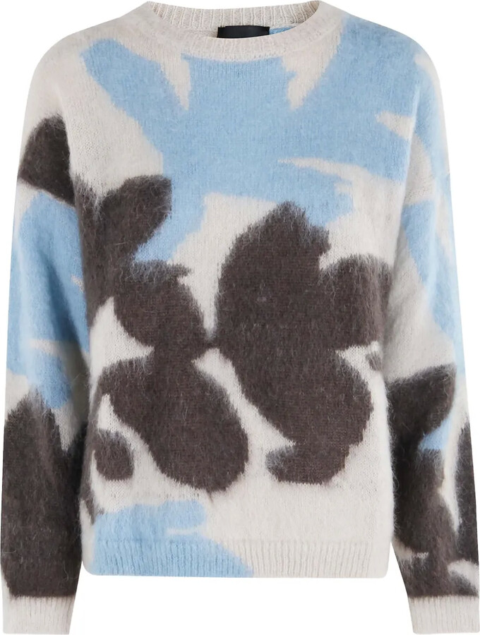 Roberto Collina Ikebana intarsia sweater