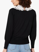 Thumbnail for your product : Monsoon Pretty Collar Jumper, Black