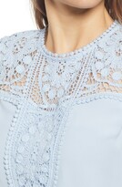 Thumbnail for your product : Halogen Lace & Crepe Top