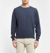 Thumbnail for your product : Doriani Suede Elbow-Patch Cashmere Sweater