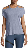 Thumbnail for your product : Lanston Cutout Short-Sleeve Heathered Tee