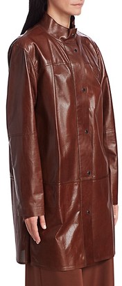 Lafayette 148 New York Svannah Perforated Leather Jacket