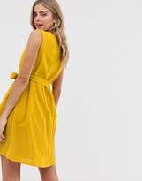 Thumbnail for your product : Pieces button tie front mini sundress