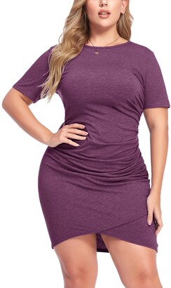 casual plus size mini dresses