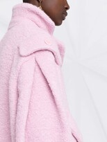 Thumbnail for your product : Moschino Multi-Pocket Bouclé Single-Breasted Coat