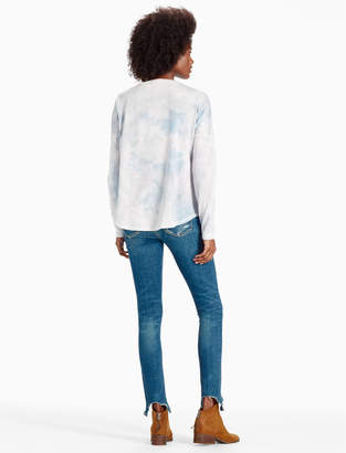 Lucky Brand Tie Dye Burn Out Tee