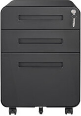 Wrought Studio 3 Drawer Mobile File Cabinet Simple Style Versatile Storage Cabinet Living Room Storage Cabinet