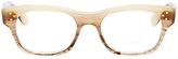 Thumbnail for your product : Oliver Peoples Artie Rectangular Optical Frame, Pecan Pie