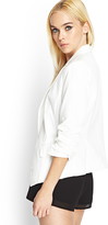 Thumbnail for your product : Forever 21 3/4 Sleeve Woven Blazer