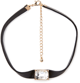 Thumbnail for your product : Forever 21 Faux Leather Rhinestone Choker