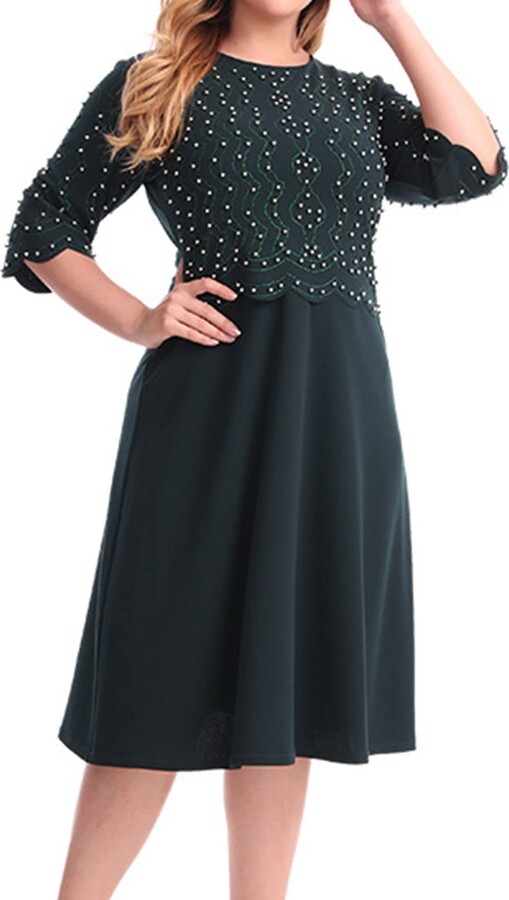 Generic Midi Wedding Guest Dress ShopStyle