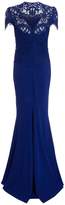Thumbnail for your product : Quiz Royal Blue Lace Embellished Waistband Maxi Dress