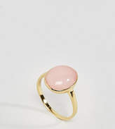 Thumbnail for your product : ASOS Gold Plated Sterling Silver Faux Quartz Ring