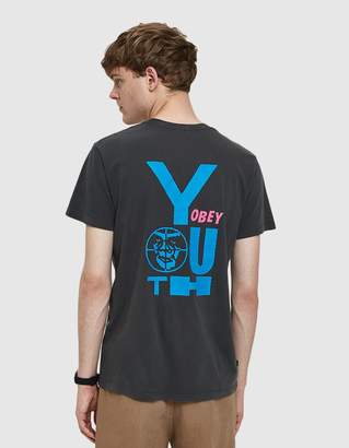 Obey Wasted Youth Tee in Dusty Black