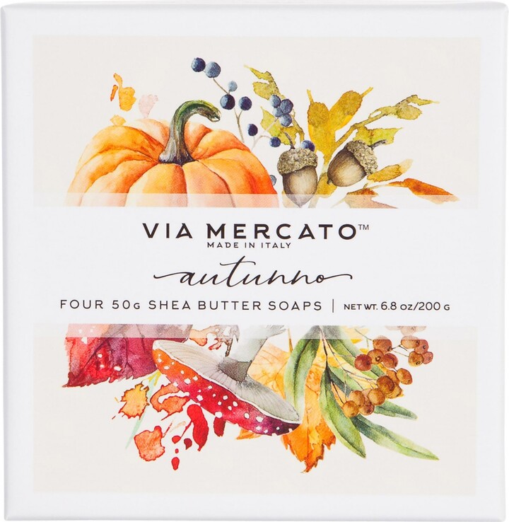 European Soaps Via Mercato Gift Set, 50g Soap Set, 4 Piece