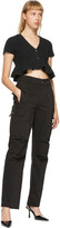 Thumbnail for your product : alexanderwang.t Black Cropped Cardigan