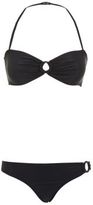 Thumbnail for your product : New Look Teens Black Ring Bandeau Bikini