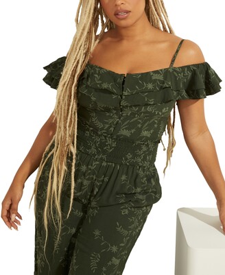 guess cold shoulder top