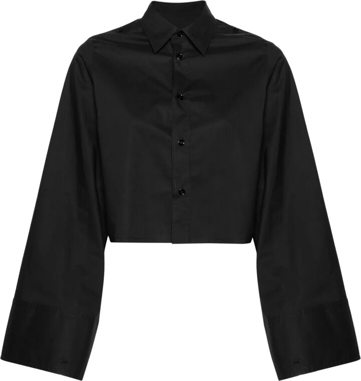 MM6 MAISON MARGIELA Extra-Long Sleeve Cropped Shirt
