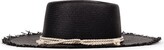Thumbnail for your product : Elegancia Tropical Hats - Playa Black - Long Brim Loose Straw Panama Hat