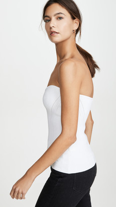 Cushnie Strapless Fitted Knit Top