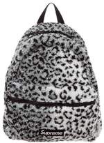 Thumbnail for your product : Supreme 2017 Leopard Fleece Backpack