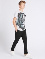 Thumbnail for your product : Marks and Spencer Cotton Trousers with Stretch (3-14 Years)
