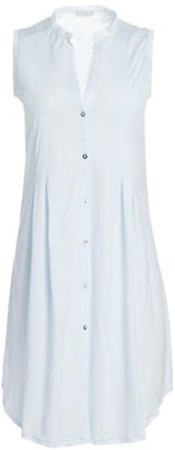 Hanro Cotton Deluxe Button-Front Tank Gown
