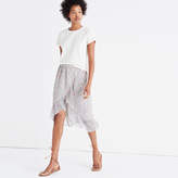 Thumbnail for your product : Madewell Ruffle-Wrap Midi Skirt in Shadowpetal