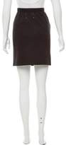 Thumbnail for your product : Maison Margiela Leather-Accented Mini Skirt