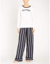 Thumbnail for your product : Tommy Hilfiger Relaxed-fit striped woven pyjama bottoms