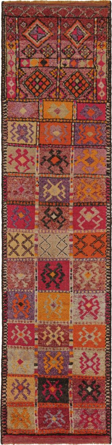 1stDibs Vintage Turkish Tribal Runner In Polychromatic Tribal Patterns By Rug & Kilim