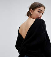 Thumbnail for your product : ASOS Petite DESIGN Petite jumper with twist back