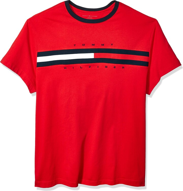 Tommy Hilfiger Red T Shirts For Men 