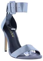 Thumbnail for your product : Liliana Golden Ankle Strap Satin Sandal