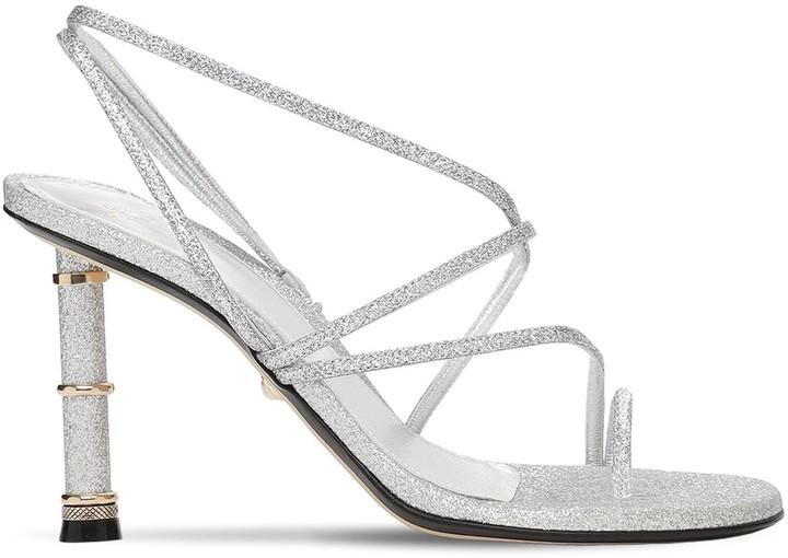 Silver Thong Heels | Shop the world's largest collection of fashion |  ShopStyle