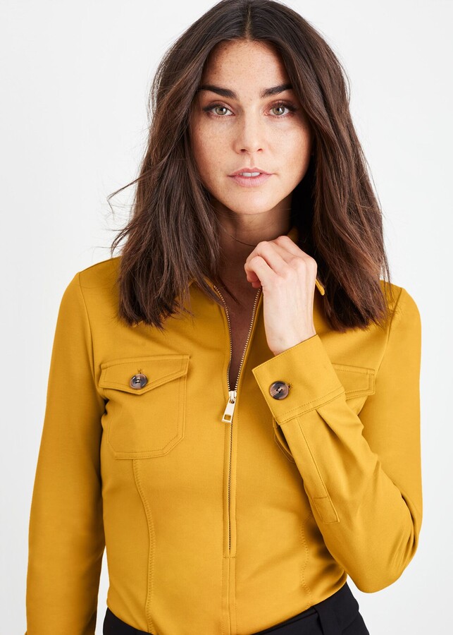 mustard smart jacket
