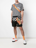 Thumbnail for your product : Off-White Graphic Print Mesh Shorts