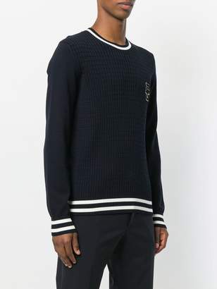 Dolce & Gabbana ribbed stripe hem sweater