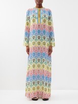 Collin?s Floral-print Silk Maxi Dress 