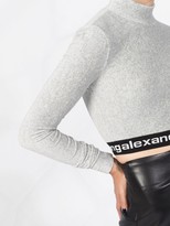 Thumbnail for your product : Alexander Wang Long-Sleeve Crop Top