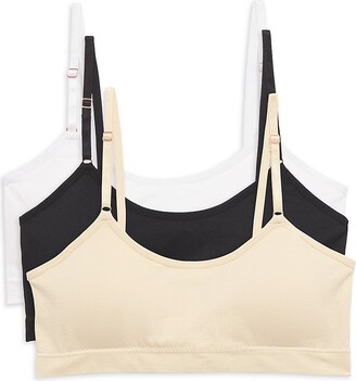 Girls' Favorite Double-Layered, High-Quality Seamless Bra with Adjustable  Straps by Yellowberry, Small/Medium, Beige