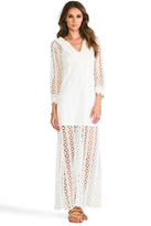 Thumbnail for your product : T-Bags 2073 T-Bags LosAngeles Crochet Long Sleeve Maxi Dress